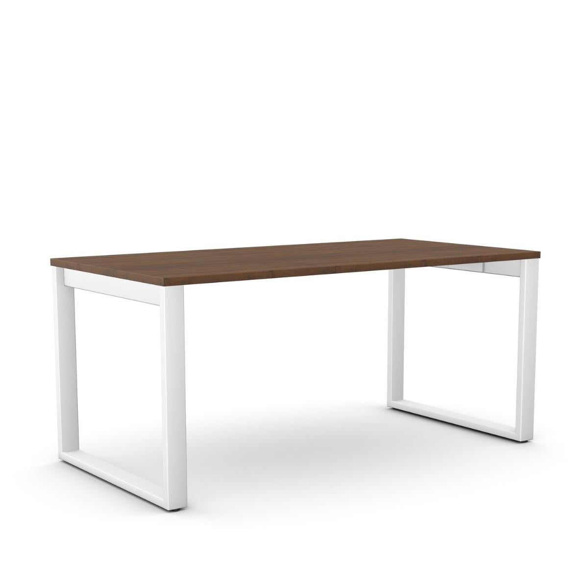 Biroja galds Office Line O forma – Riekstkoks / Balta / 120 x 80 cm