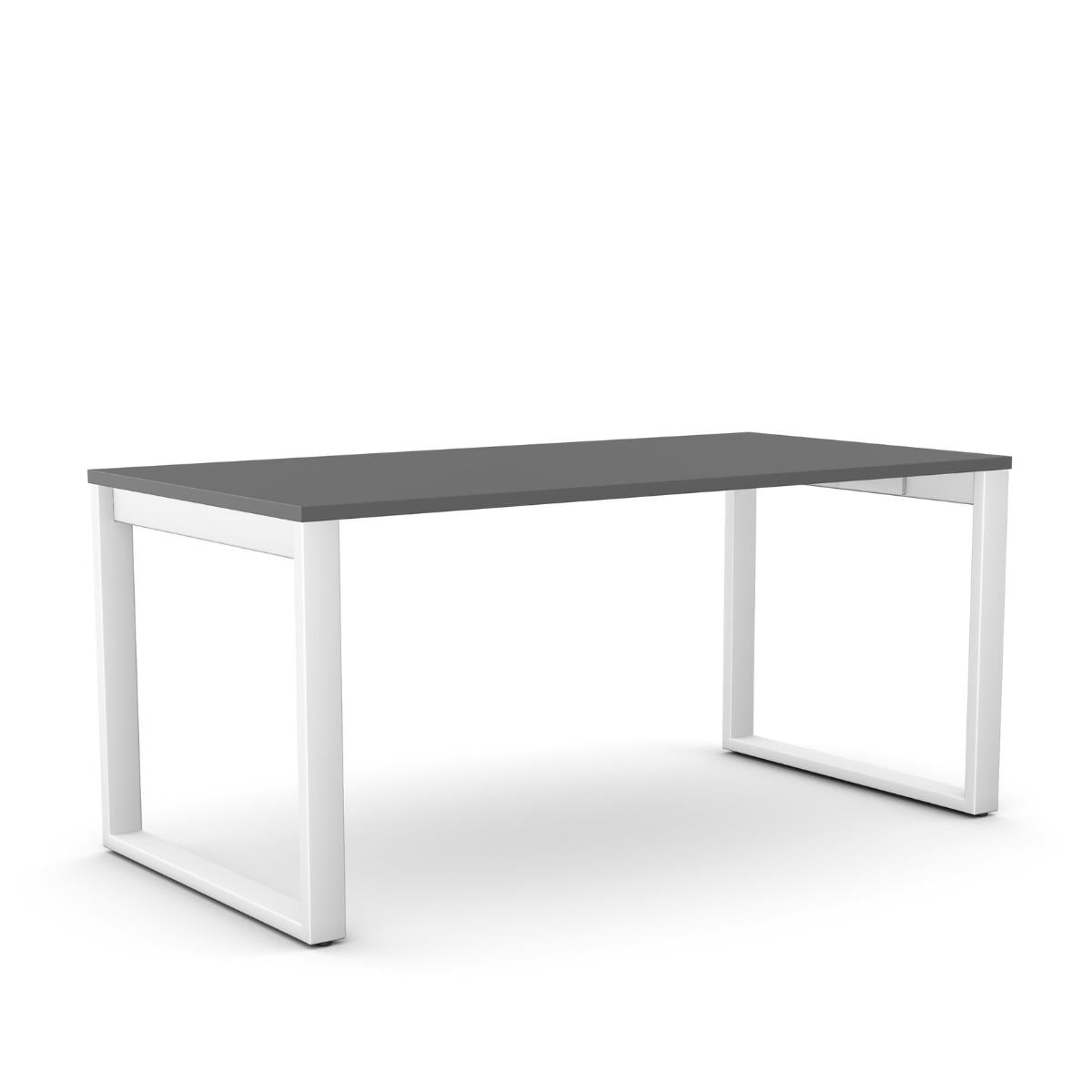 Biroja galds Office Line O forma – Antracīta / Balta / 120 x 80 cm