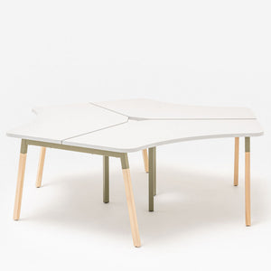 Biroja galds OGI W BENCH 3, konfigurējams - Ergostock.lv