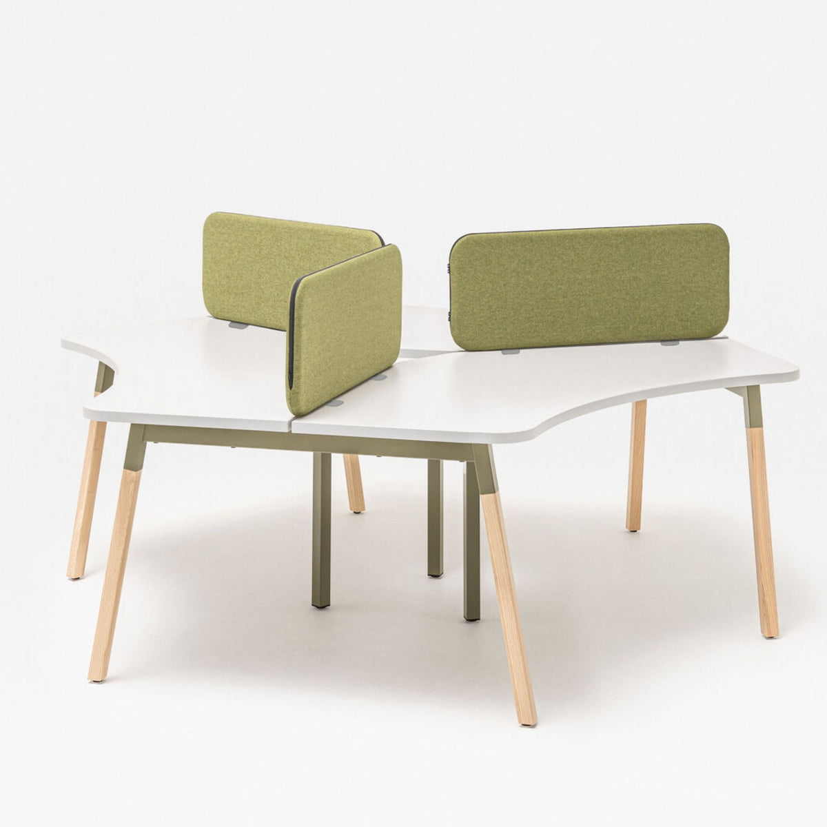 Biroja galds OGI W BENCH 3, konfigurējams - Ergostock.lv