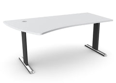 Biroja galds THEO ELEGANCE ONE, 180 x 80/100 cm - Ergostock.lv