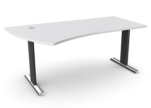 Biroja galds THEO ELEGANCE ONE, 180 x 80/100 cm - Ergostock.lv