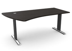 Biroja galds THEO ELEGANCE ONE, 180 x 80/100 cm - Ergostock.lv