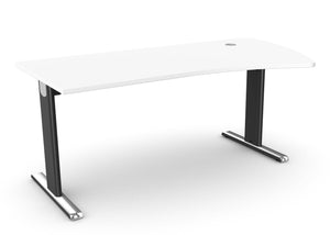 Biroja galds THEO ELEGANCE ONE, 180 x 80/100 cm - Ergostock.lv