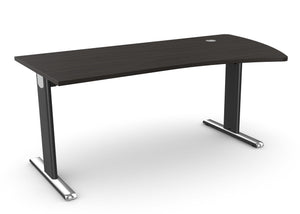 Biroja galds THEO ELEGANCE ONE, 180 x 80/100 cm - Ergostock.lv