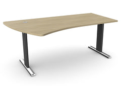 Biroja galds THEO ELEGANCE ONE, 180 x 80/100 cm - Ergostock.lv