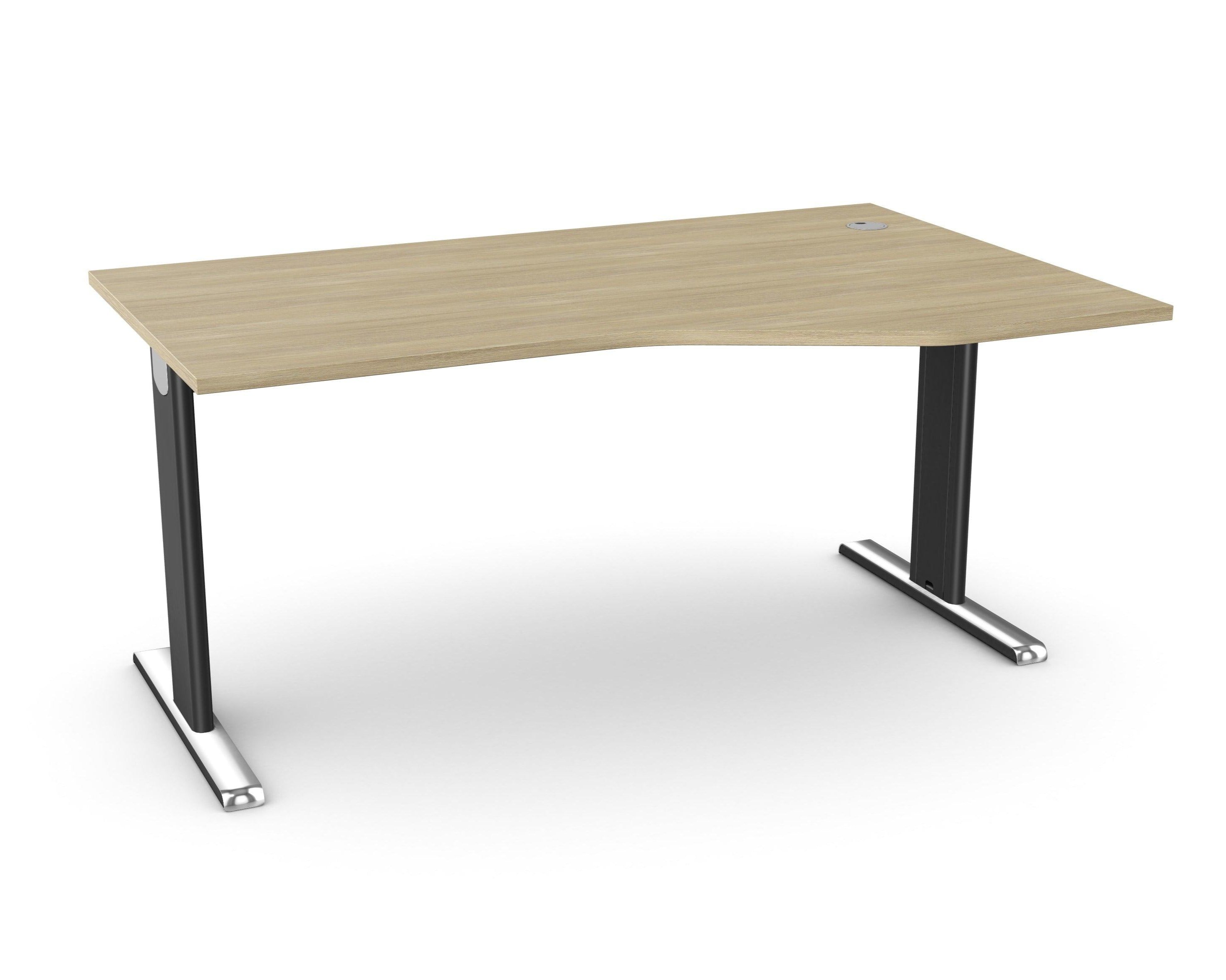 Biroja galds THEO ELEGANCE TWO, 160 x 80/100 cm - Ergostock.lv