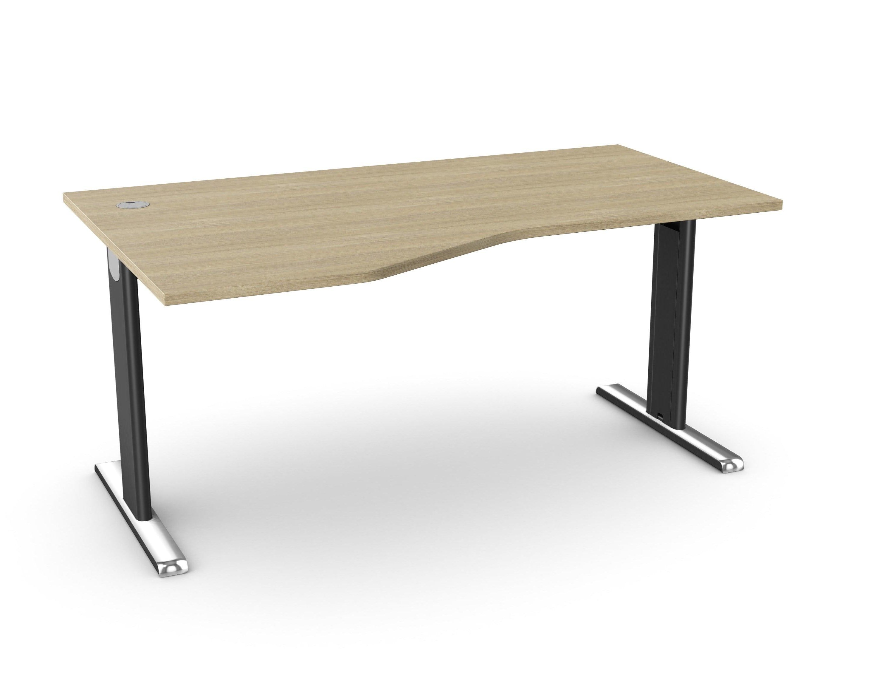 Biroja galds THEO ELEGANCE TWO, 160 x 80/100 cm - Ergostock.lv