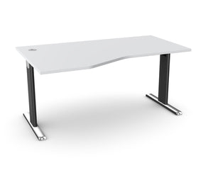 Biroja galds THEO ELEGANCE TWO, 160 x 80/100 cm - Ergostock.lv