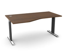 Biroja galds THEO ELEGANCE TWO, 160 x 80/100 cm - Ergostock.lv