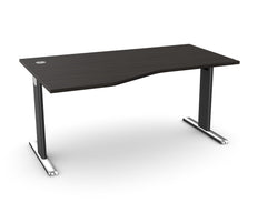 Biroja galds THEO ELEGANCE TWO, 160 x 80/100 cm - Ergostock.lv