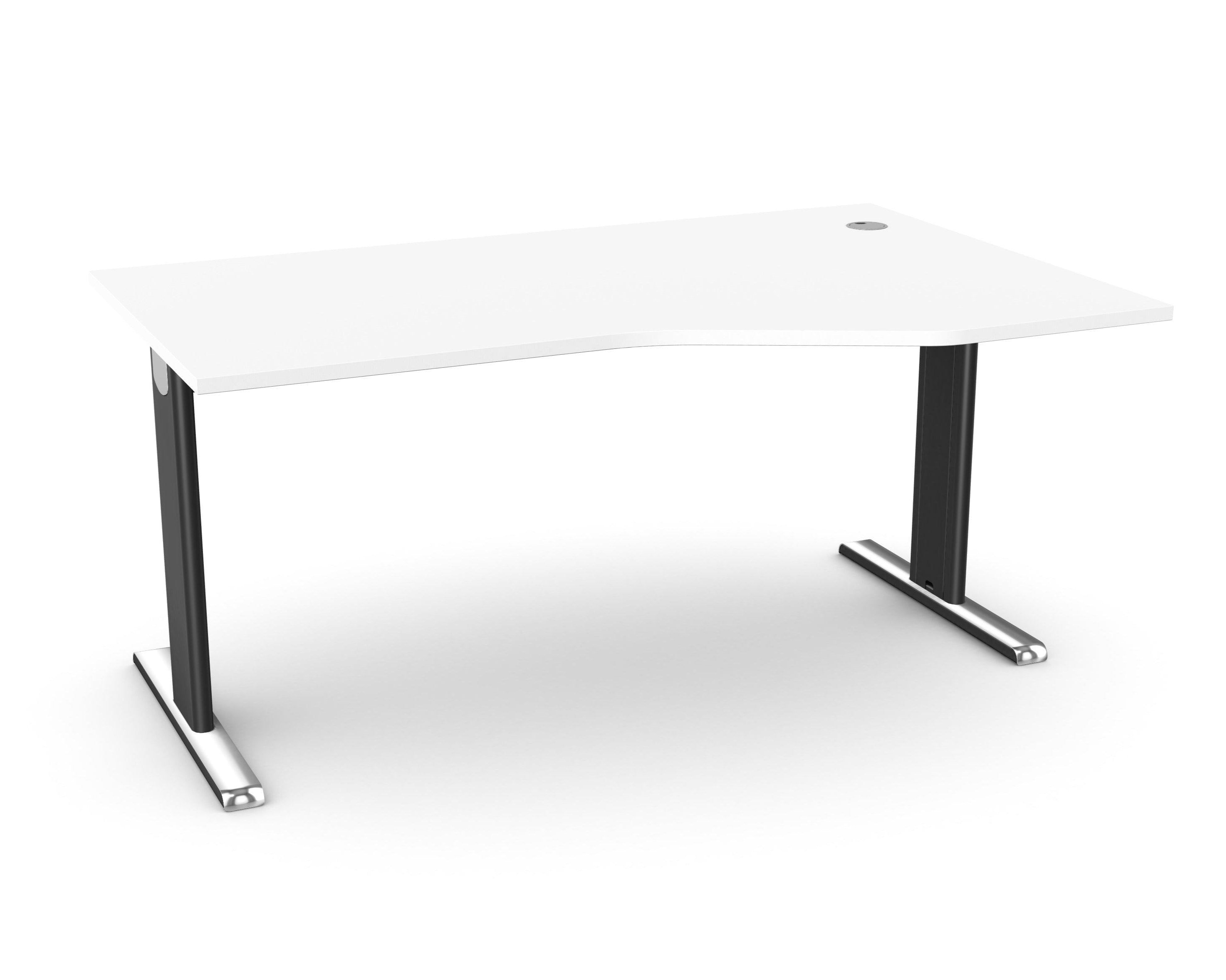 Biroja galds THEO ELEGANCE TWO, 160 x 80/100 cm - Ergostock.lv