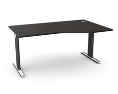 Biroja galds THEO ELEGANCE TWO, 160 x 80/100 cm - Ergostock.lv