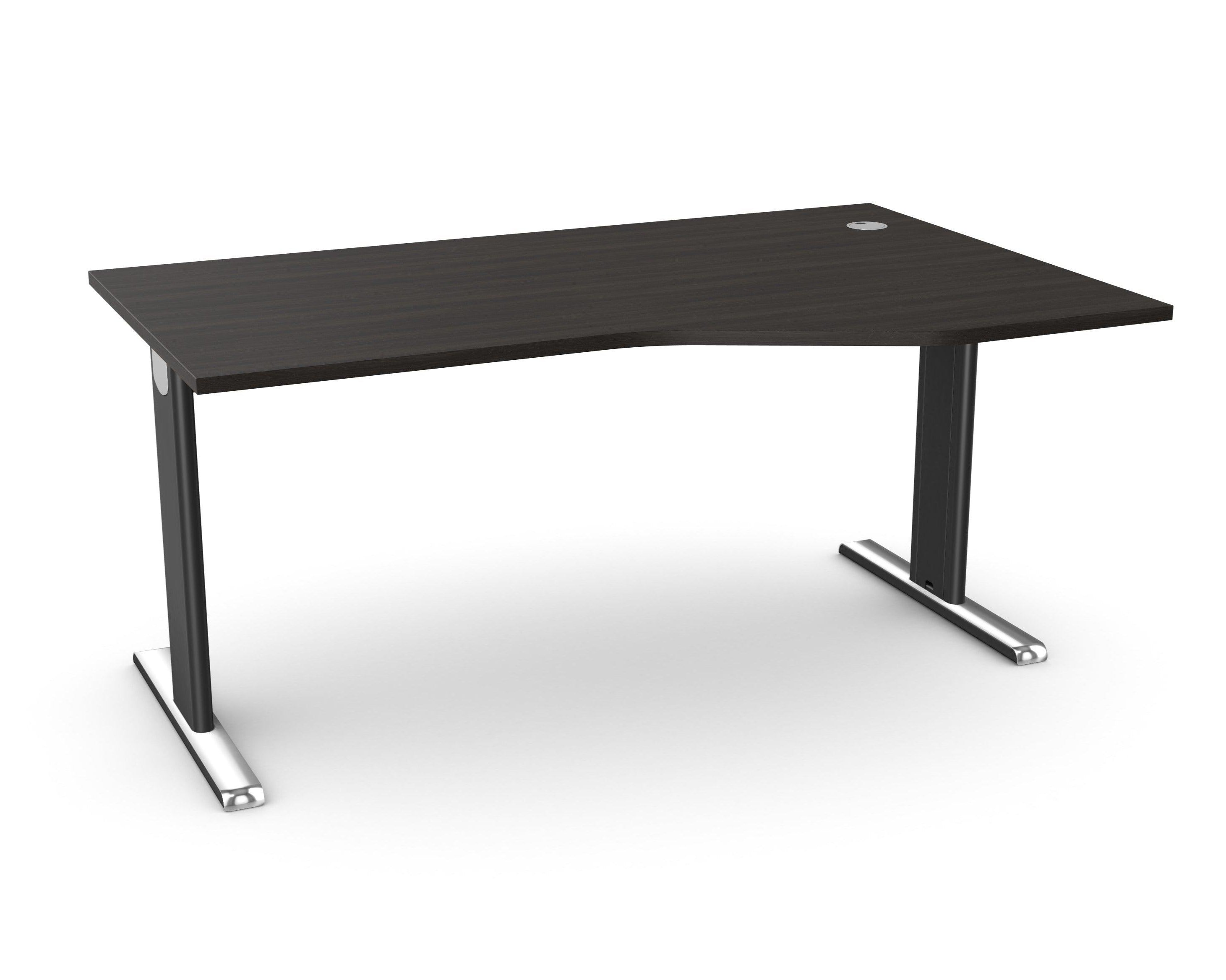 Biroja galds THEO ELEGANCE TWO, 160 x 80/100 cm - Ergostock.lv