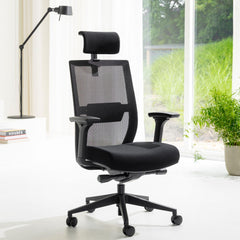 Biroja krēsls AIR HD Exquisite Melns FD - Ergostock.lv