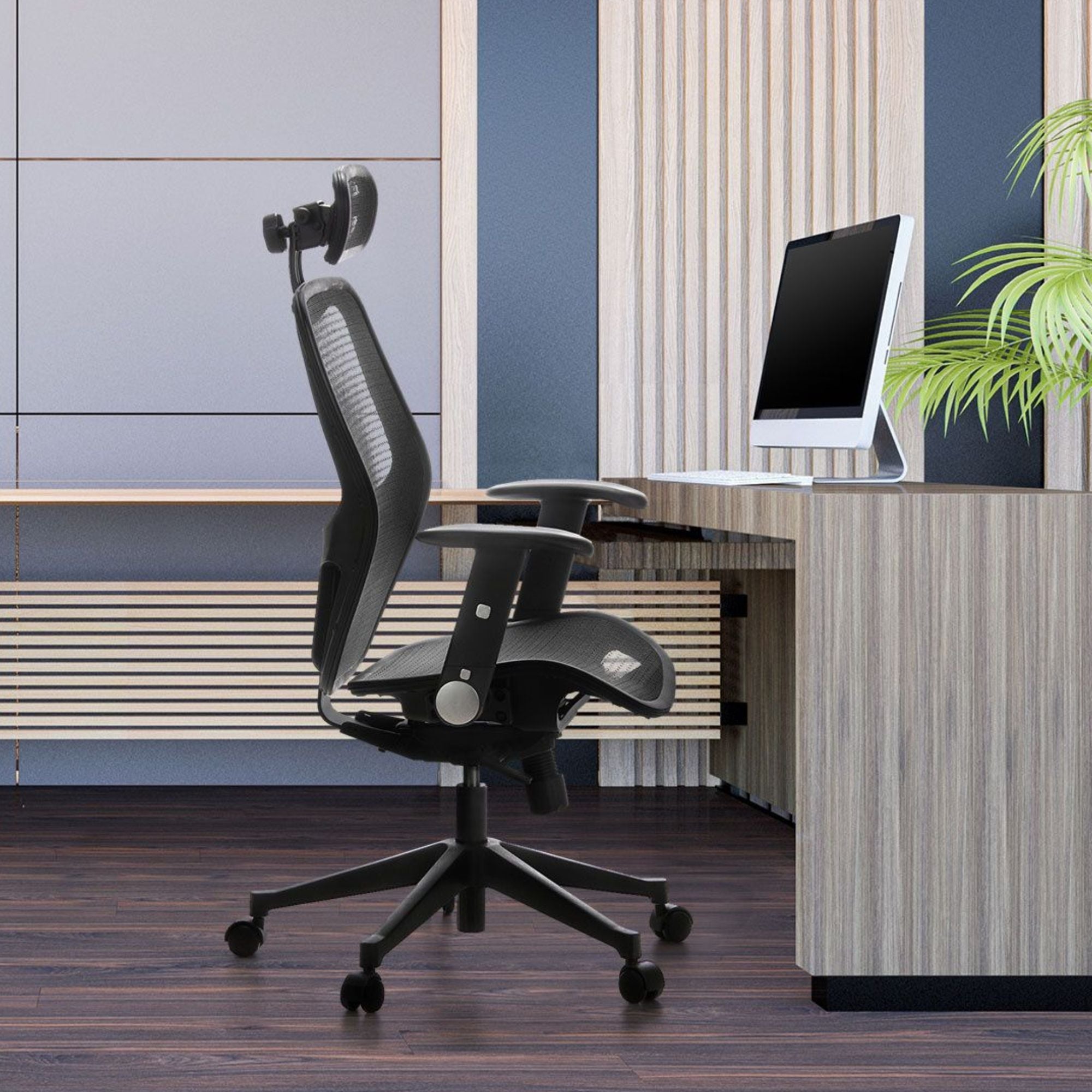 Biroja krēsls AIR-PORT Mesh - Ergostock.lv