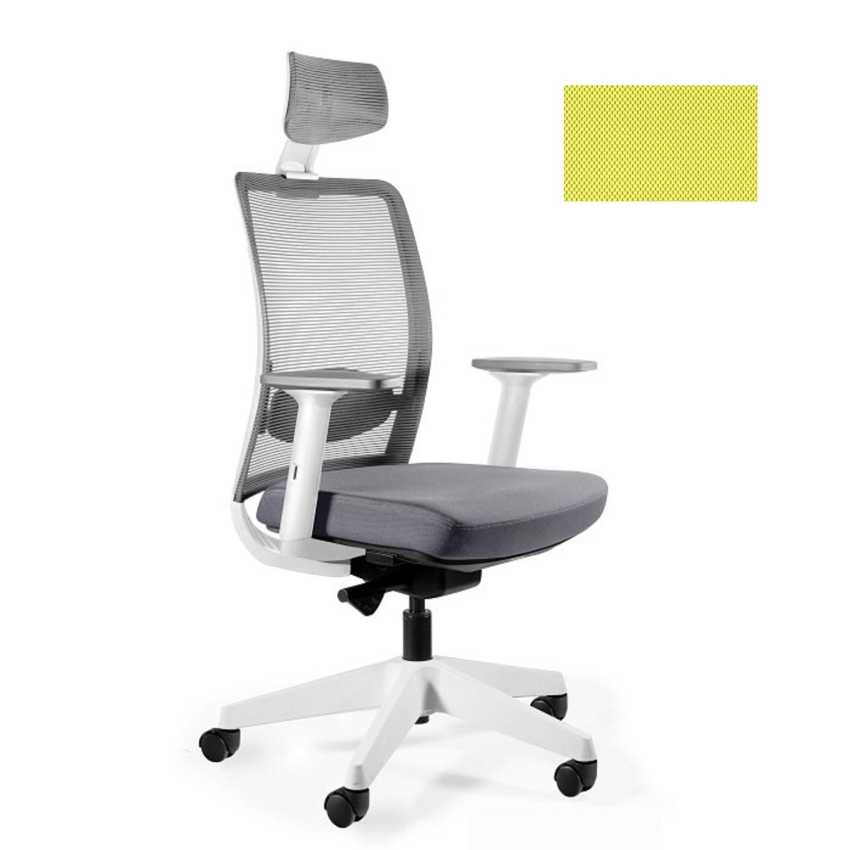 Biroja krēsls ANGGUN, balts - Ergostock.lv