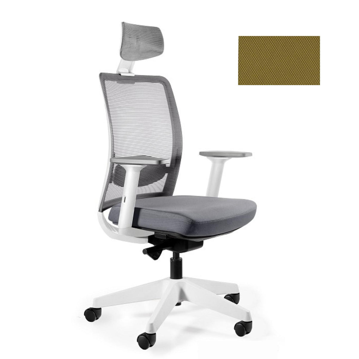 Biroja krēsls ANGGUN, balts-Ergostock