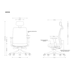 Biroja krēsls ANGGUN, balts - Ergostock.lv