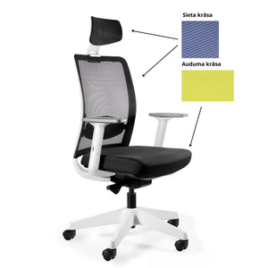 Biroja krēsls ANGGUN, balts-Ergostock
