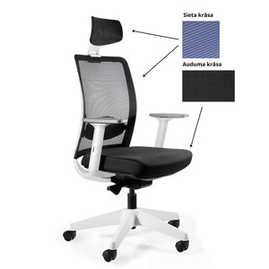 Biroja krēsls ANGGUN, balts-Ergostock