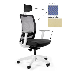 Biroja krēsls ANGGUN, balts-Ergostock