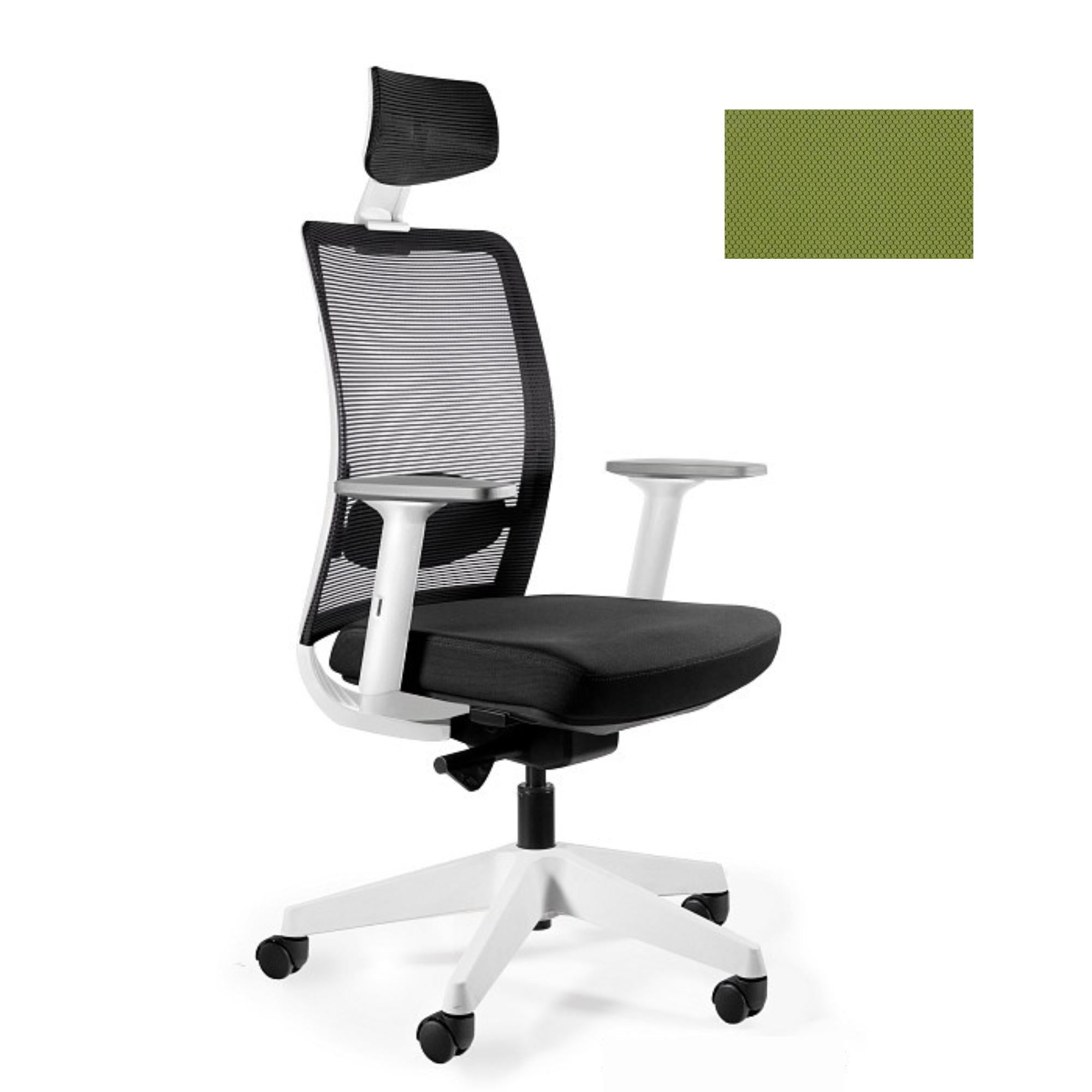 Biroja krēsls ANGGUN, balts - Ergostock.lv