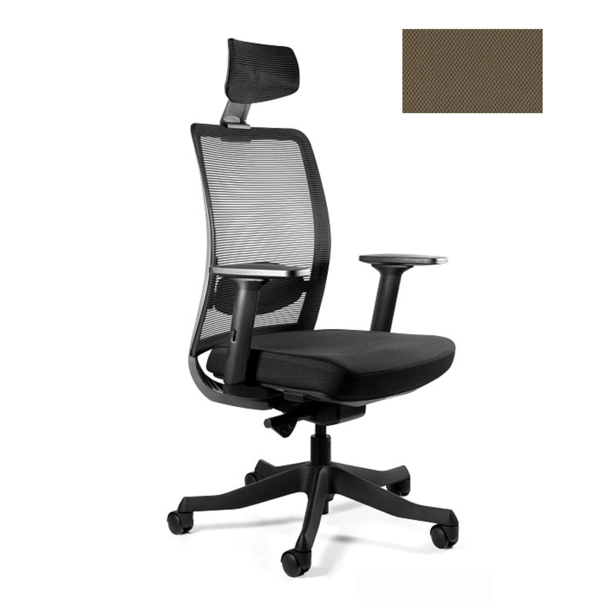 Biroja krēsls ANGGUN, melns - Ergostock.lv