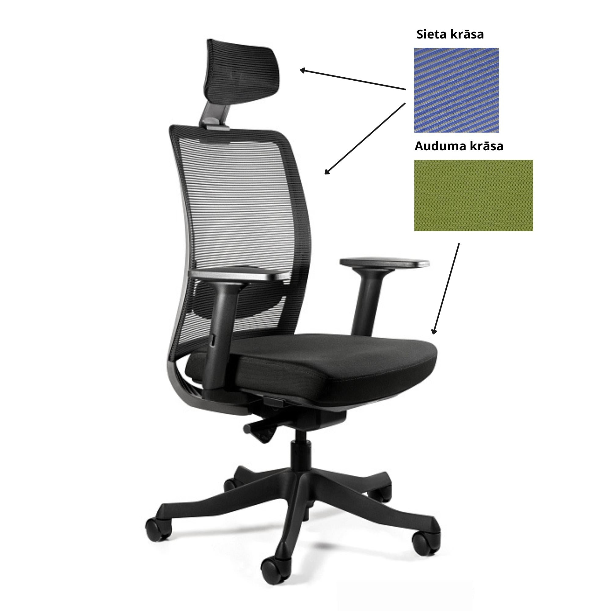 Biroja krēsls ANGGUN, melns-Ergostock