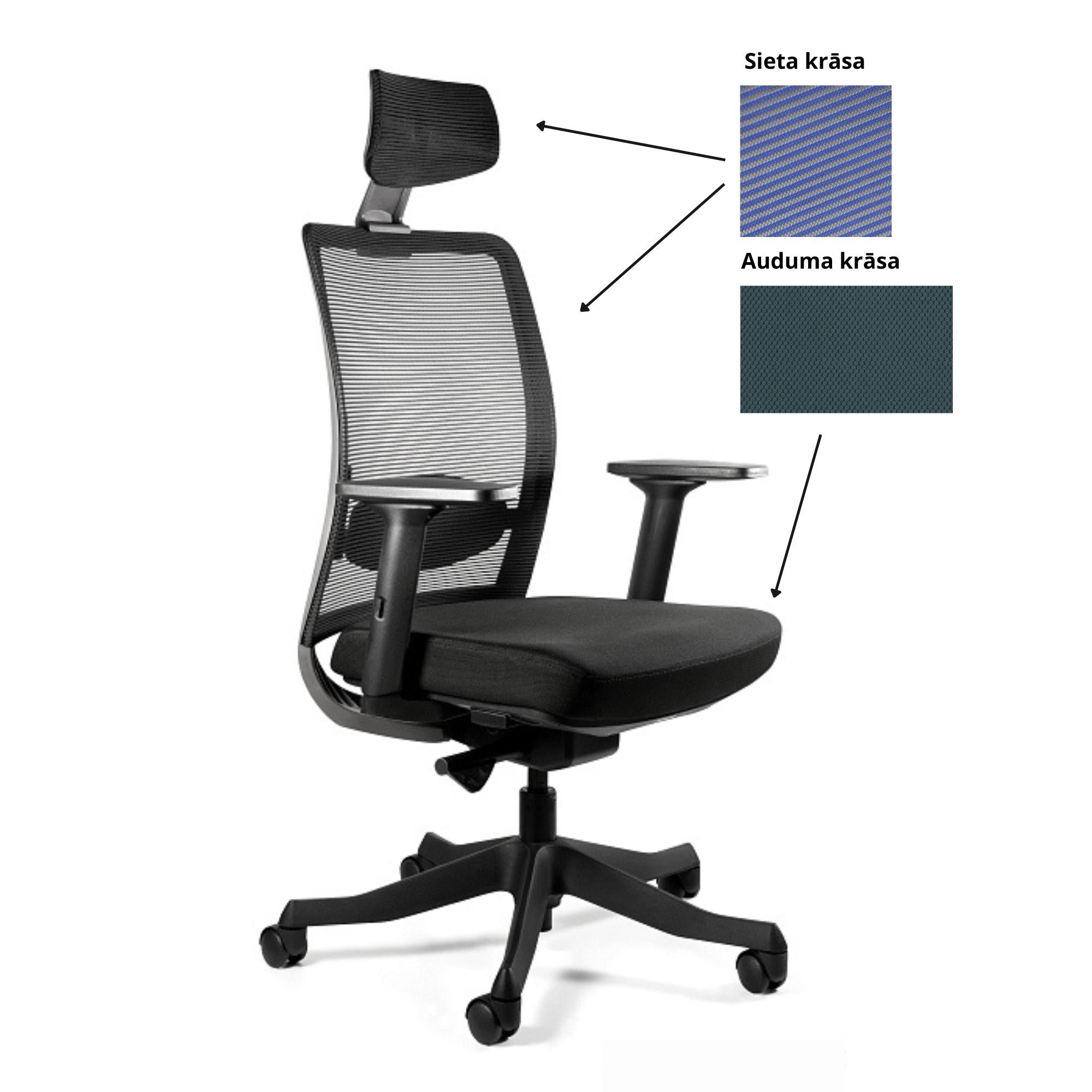 Biroja krēsls ANGGUN, melns-Ergostock