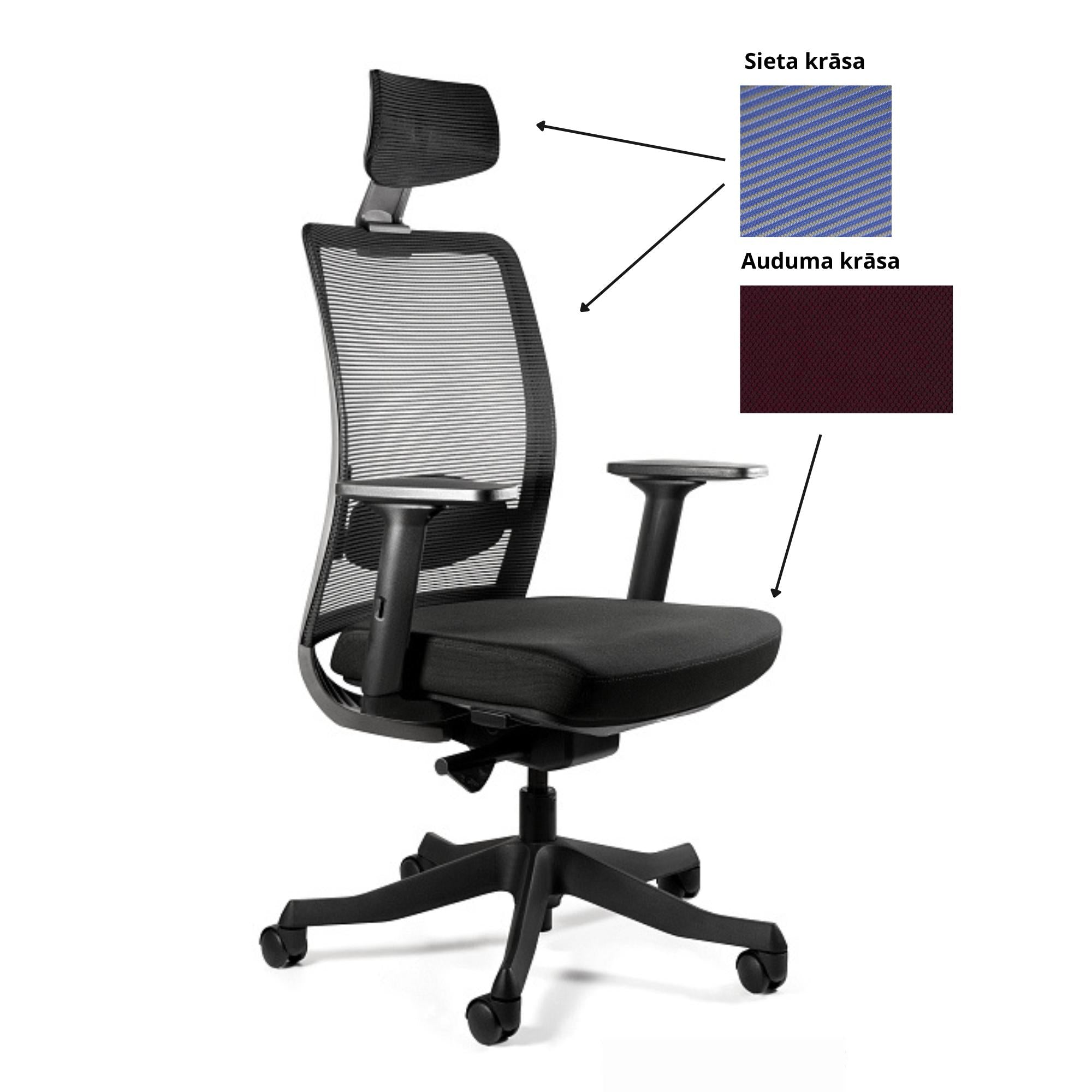 Biroja krēsls ANGGUN, melns-Ergostock