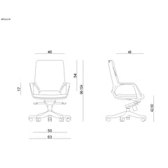 Biroja krēsls APOLLO LOW - Ergostock.lv