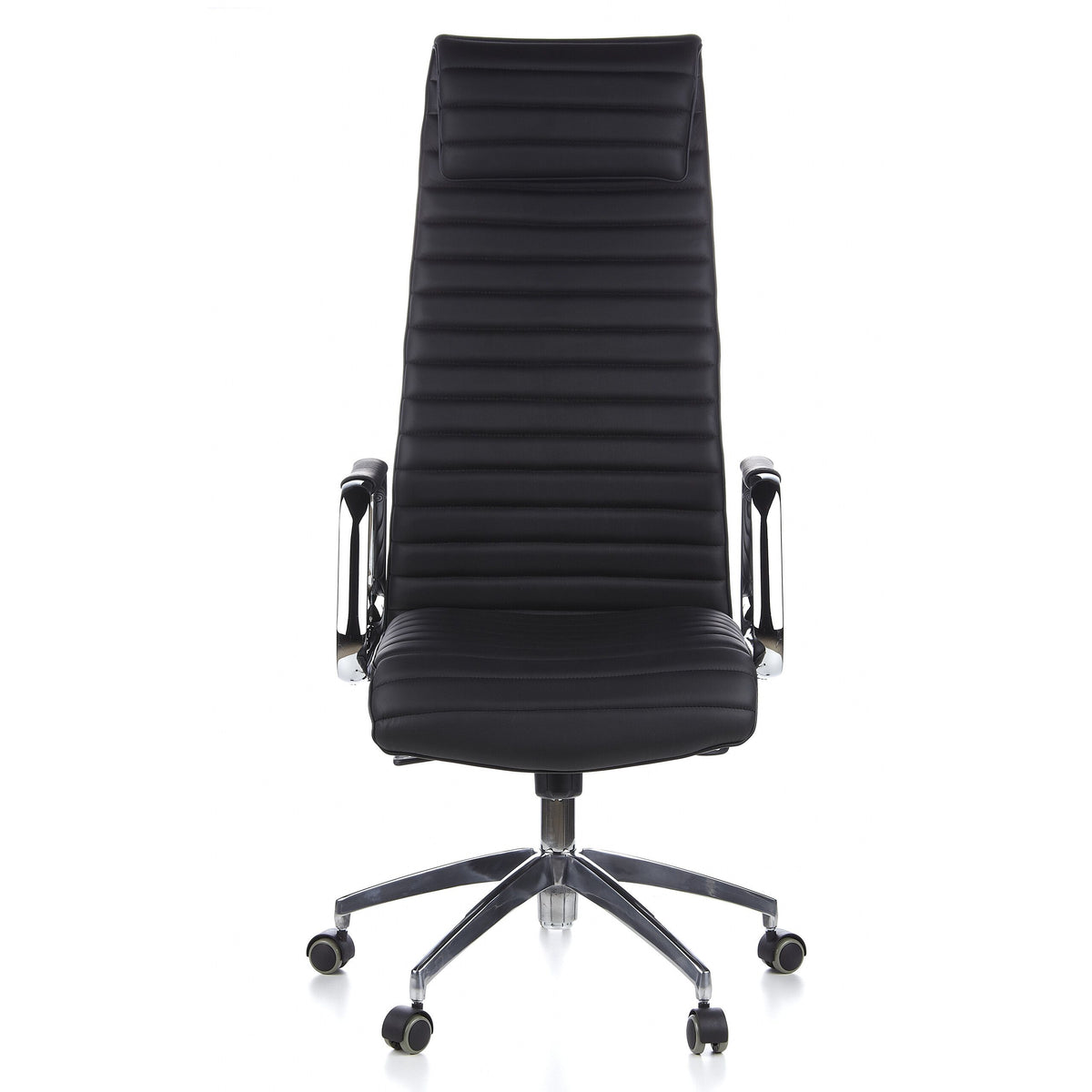 Biroja krēsls ASPERA Nappa Leather Luxus, melns