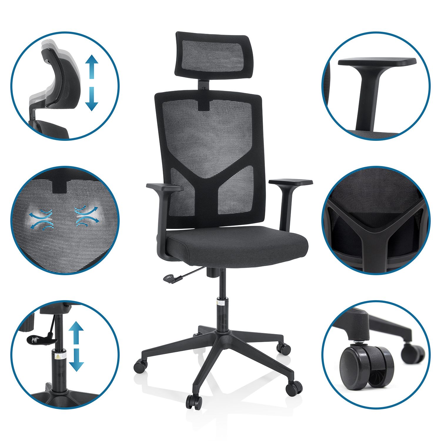 Biroja krēsls BRETON B-Ergostock