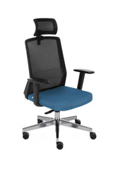 Biroja krēsls COCO HD Medley Black | WH | Chrome-Ergostock