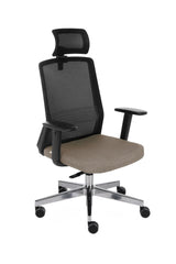 Biroja krēsls COCO HD Medley Black | WH | Chrome-Ergostock