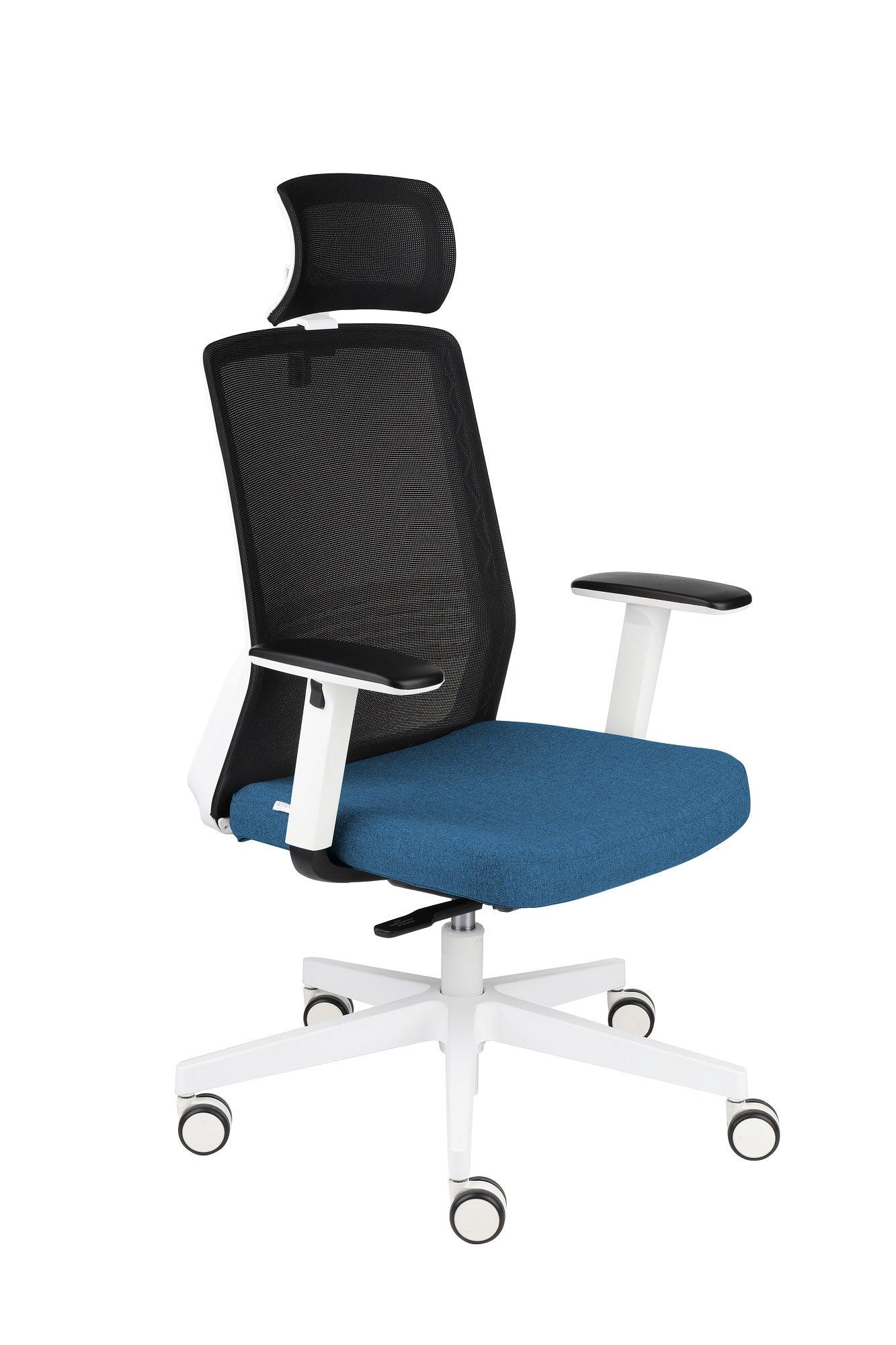 Biroja krēsls COCO HD Medley Black | WH | Chrome-Ergostock