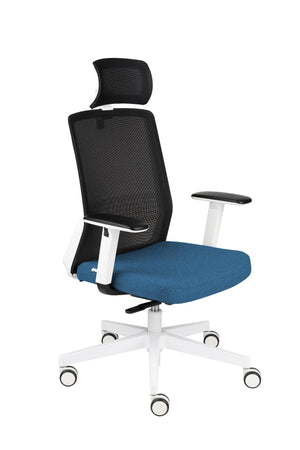 Biroja krēsls COCO HD Medley Black | WH | Chrome-Ergostock