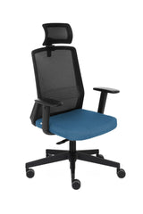 Biroja krēsls COCO HD Medley Black | WH | Chrome-Ergostock