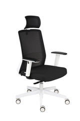 Biroja krēsls COCO HD Medley Black | WH | Chrome-Ergostock