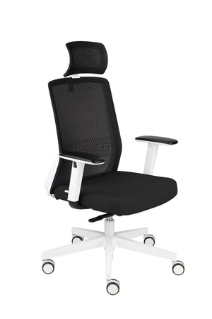 Biroja krēsls COCO HD Medley Black | WH | Chrome-Ergostock