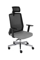 Biroja krēsls COCO HD Medley Black | WH | Chrome-Ergostock