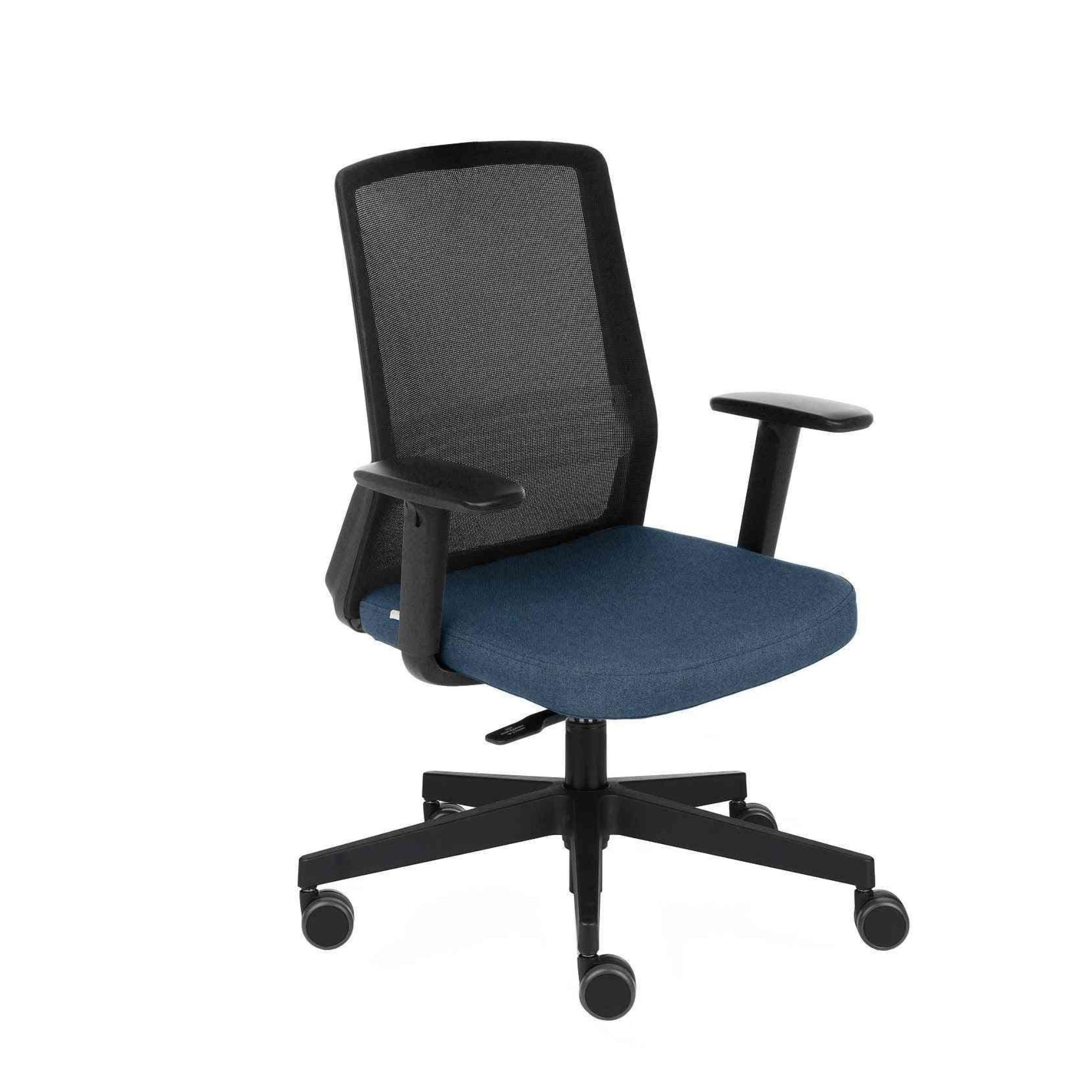 Biroja krēsls COCO Medley Black | WH | Chrome-Ergostock