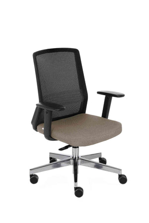 Biroja krēsls COCO Medley Black | WH | Chrome-Ergostock