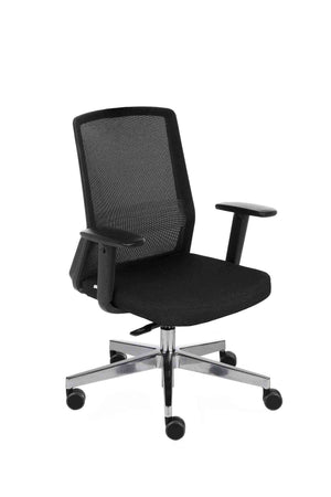 Biroja krēsls COCO Medley Black | WH | Chrome-Ergostock