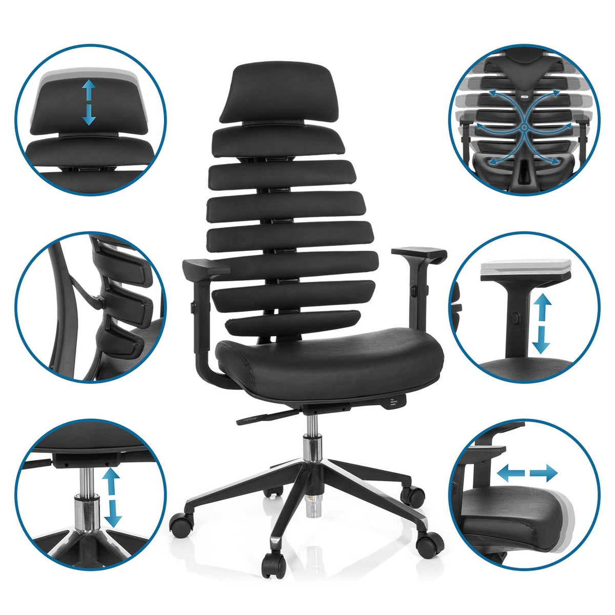 Biroja krēsls ERGO LINE II PRO Leather-Ergostock