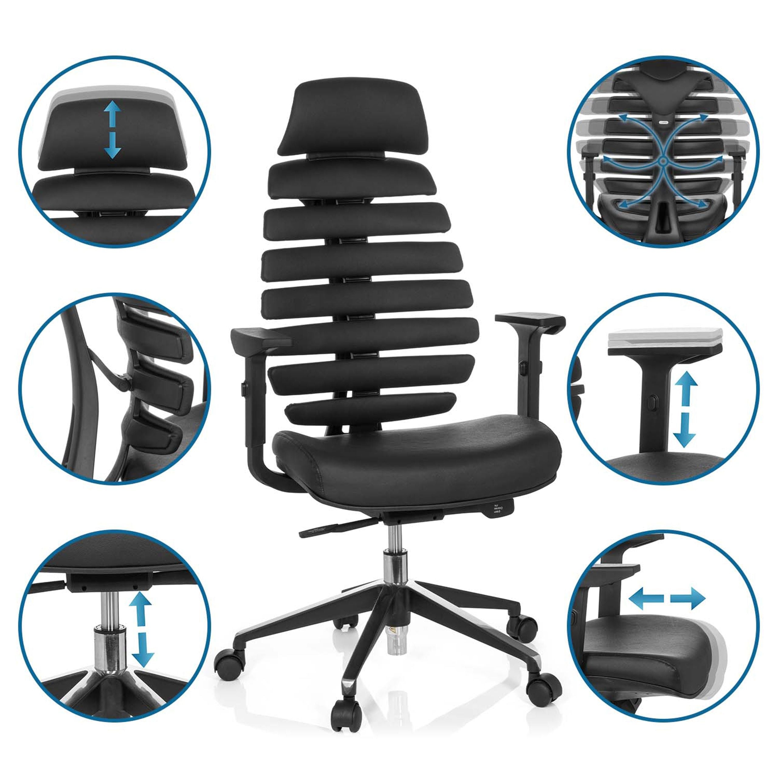 Biroja krēsls ERGO LINE II PRO Leather-Ergostock