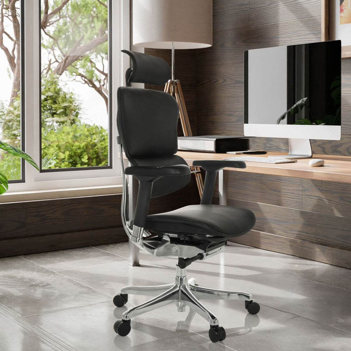 Biroja krēsls Ergohuman ELITE BLACK LEATHER