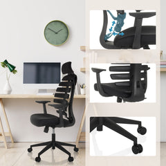 Biroja krēsls ERGOLINE ECO, melns