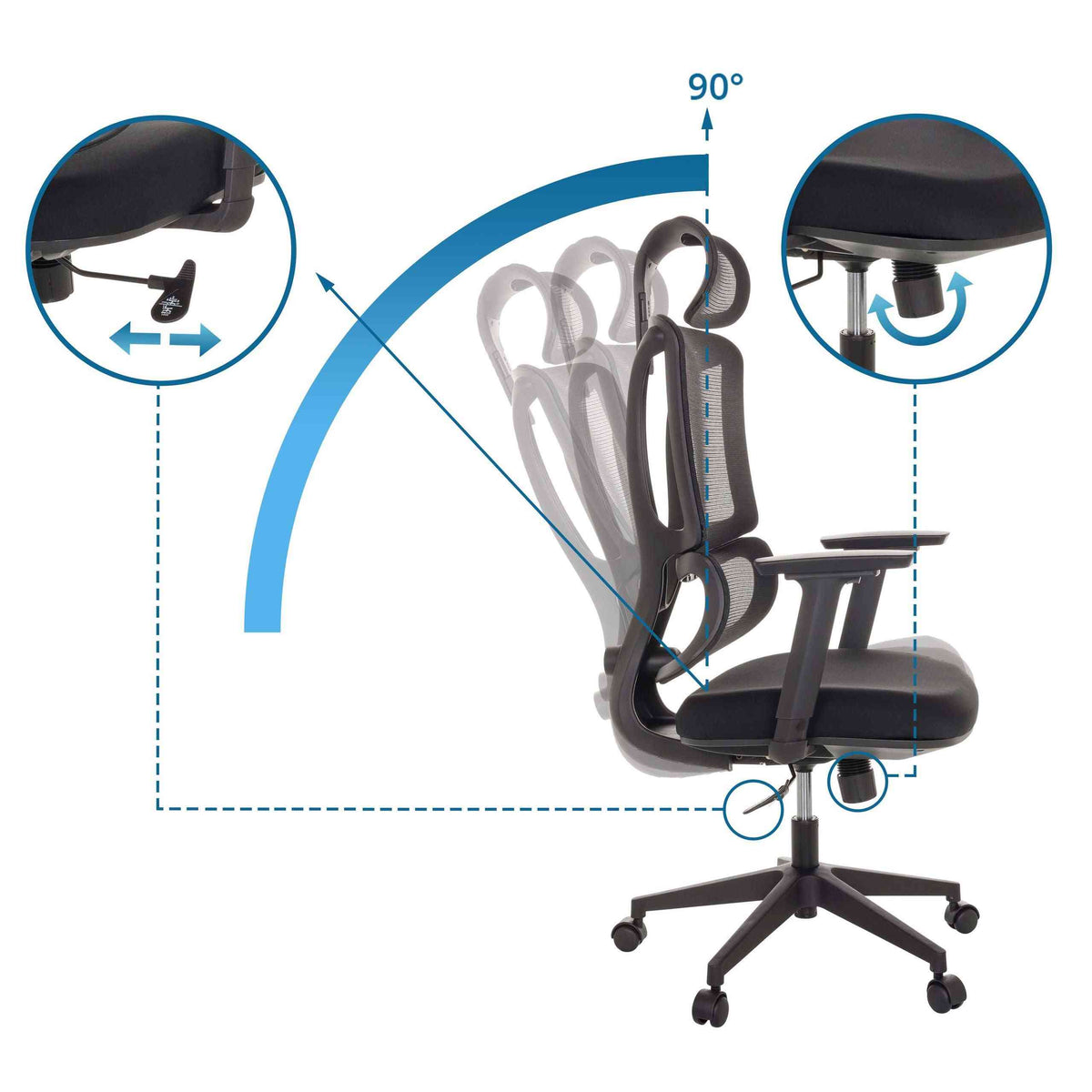 Biroja krēsls ERGOMY - Ergostock.lv
